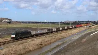 Captrain 189 106 with Nosta-shuttle @ Rotterdam Zuid (NL) 22-03-2015 (HD Video)