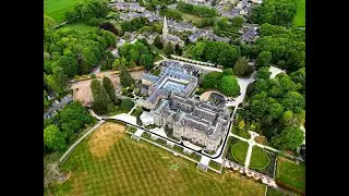 Matfen Hall Grounds & Courtyard &ndash; Drone Flyover | Resin Surfacing by DEBMAT