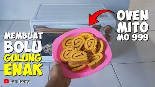 Membuat Bolu Gulung Pakai Oven Mito MO 999 Wood Series
