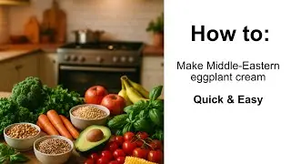 How to: Make Middle Eastern Eggplant Cream #eggplantrecipe #quickfood #healthyfood #arabicfood