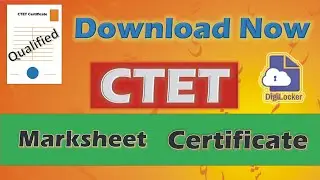 31 Jan 2021 Ctet Certificate and Marksheet On Digilocker | Now get Your Documents