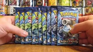 9 Pokemon XY Evolutions Booster Pack Opening