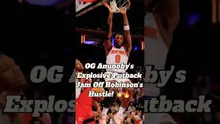 OG Anunoby's Explosive Putback Jam Off Robinson's Hustle! 💥🔥| 2025 NBA Playoffs #shorts