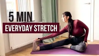 5 MIN EVERYDAY STRETCH | After workout, for stiff muscles and flexibility | Just Laura