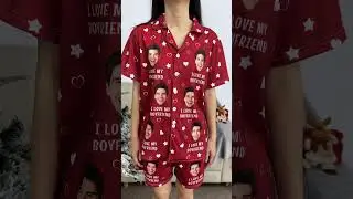 Custom Photo Funny I Love My Lover | Personalized Short Pajamas Set