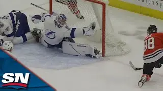 Andrei Vasilevskiy Stretches Out To Deny Patrick Kane With Ridiculous Glove Save