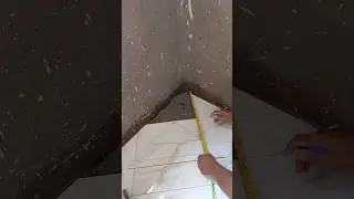 Cutting ceramic tile triangle corner