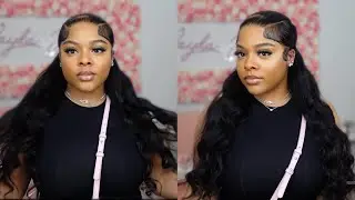 LACE WHERE? BEAUTIFUL SLEEK BODYWAVE WIG INSTALL 💗| NO PLUCKING | WESTKISS HAIR X Jayda Jon&eacute;t