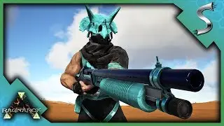 I KILLED A TITAN WITH A SHOTGUN! BUILDING THE DESERT BASE! - Ark: Survival Evolved [Ragnarok PVP]