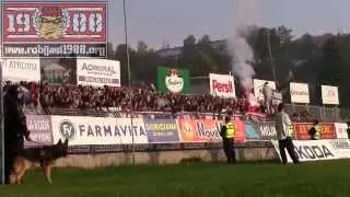 Željezničar - Čelik 4:0, navijanje Robijaša