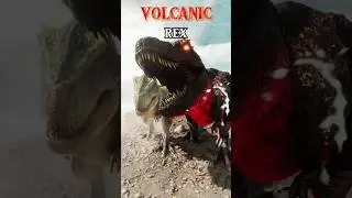 Volcano Dino vs Normal Dino &ndash; Who Wins in Ark Ascended?!|Ark Ascended Indonesia #shorts