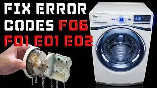 WHIRLPOOL DUET / MAYTAG WASHER MACHINE repair error codes F01,F06,E01,E02