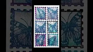 Easy Stamps From Gelli Plate Brayer Clean Up Sheet #easy #gelliprinting #junkjournal #collage #cards