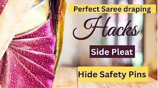 How to make side pleat perfect Saree Hacks ll hide saree pins ll saree draping in tamil#trending 