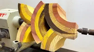 Creative Ideas From Magical Curves With Special Designs By An Artisan Working On A Lathe