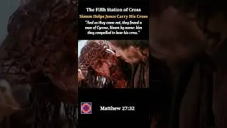 The Fifth Station of the Cross Simon Helps Jesus Carry his Cross #jesus #christ #cross #edits #short