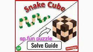 How to Solve Wooden Snake Cube Puzzle in Telugu 🐍🧩​