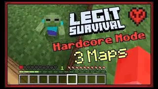 Legit Survival Hardcore Mode | Trailer 1 | Legit Survival Minecraft Maps