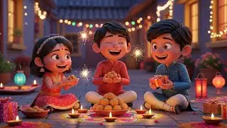 The Happy Diwali 🪔✨🎶 | Fun Festival Rhyme for Kids | Nursery Rhymes & Songs for Children