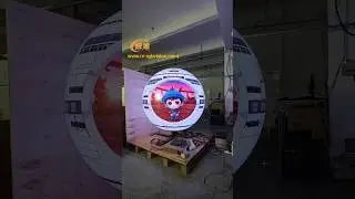 The cutest little cutie.#Milestrong #leddisplay#creativeleddisplay #Displaydesign #mrspherical