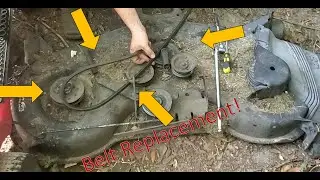 Removing the belts on a Craftsman DYT 4000