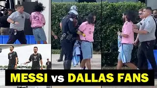 Police protect Messi from fans in Dallas