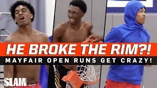 He Tore the Rim Off the Backboard?! 😱 Mayfair Open Runs are INSANE!
