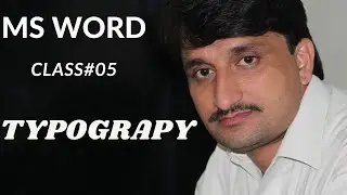 Typography Command ||MS Word 2019|| Class No. 5 || Urdu/Hindi