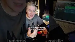 I recorded my live acoustic concert with ProTools 