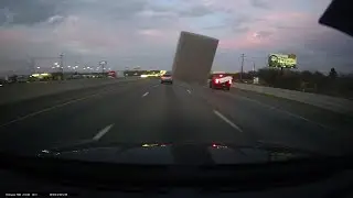 The Wrong Way to Transport a Mattress | Caught on Thinkware Dash Cam