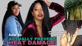 How To ACTUALLY Prevent Heat Damage + Perfect Temperature | Natural Hair