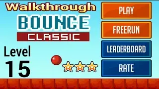 Bounce Classic Game (Level 15) 3 STAR Walkthrough