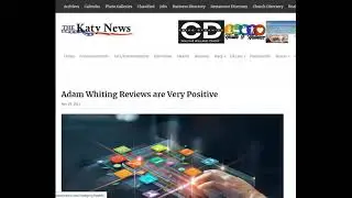[The Katy News] Adam Whiting Reviews are Very Positive