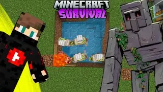 Minecraft PE easy iron farm