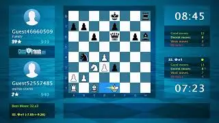 Chess Game Analysis: Guest52557485 - Guest46660509, 0-1 (By ChessFriends.com)