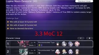 HSR 3.3 MoC 12 - No Limited Eidolons Blade Hypercarry | Clara Hypercarry