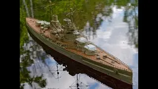SMS Derfflinger auf erster kurzer Fahrt