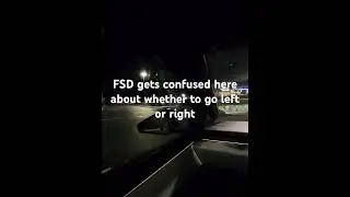 FSD 14.2.1 gets confused at an unusual stop sign location.  Figures it out #fsd14 #tesla #cybertruck