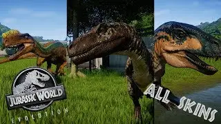 Jurassic World Evolution - All Carnivore Dinosaur Pack Skins