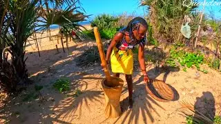 African Village Life // Cooking most delicious village food along the beach