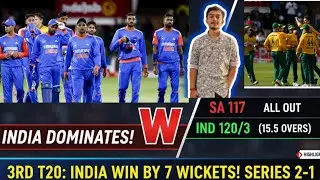 3rd T20 IND VS SA match review. IND dominant 🤫. #cricket #viral #viratkohli #dhoni #indiancricket 