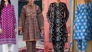 2piece printed dress designing ideas for #summer#2022 || 2piece #printed #frock designs