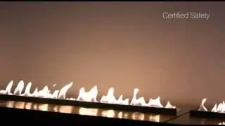 Ethanol-Feuer 4 x Fire Line Automatic 1636 mm