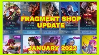 RARE FRAGMENTS SHOP UPDATE FOR JANUARY! ALL UPCOMING STARLIGHT SKINS MOBILE LEGENDS BANG BANG
