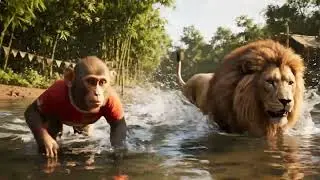 Monkey and Friends - Monkey TACHI &ndash; The Great River Swim Challenge