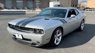 8k-Mile, Supercharged 2010 Dodge Challenger SRT8 6-Speed Walk around and Drive