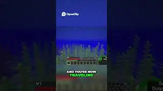 Minecraft  How to Explore Oceans FASTER with Dolphins!