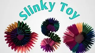 how to make paper slinky spring,anti stress toy, origami easy