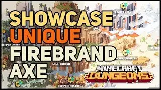 Firebrand Unique Axe Minecraft Dungeons