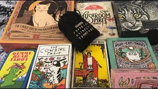my tarot and oracle card collection🀧🌙🔮[ASMR]